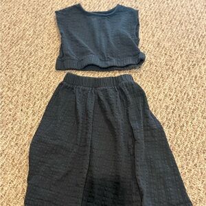 Zara Kids Matching Set in Dark Gray